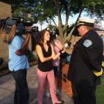 WYFF's Aly Myles with BSFD Chief Steve Graham
